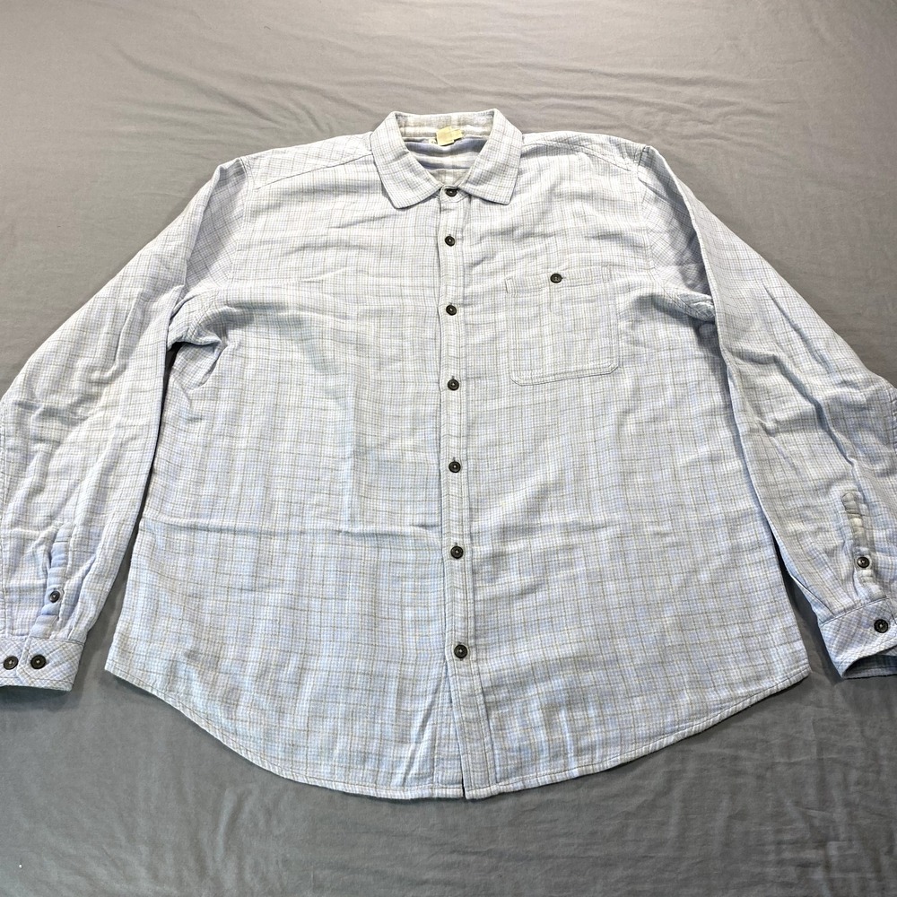 VINTAGE Carbon 2 Cobalt Shirt Mens Large‎ Blue Casual Button Up Adult